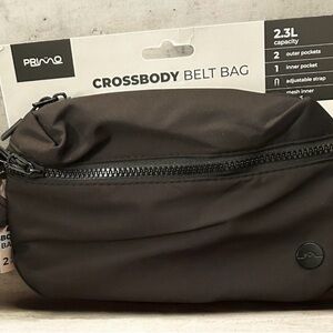 Primo Black Crossbody Belt Bag